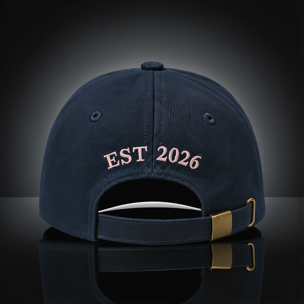 Signature Cap Midnight back view – adjustable back band detail, Clone Clothing